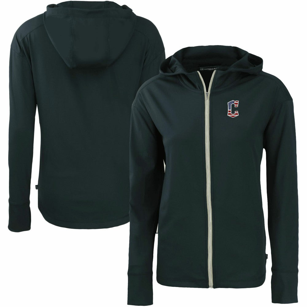 Cleveland Guardians Cutter & Buck Women's Daybreak Eco Recycled Full-Zip Hoodie | MLB Shop