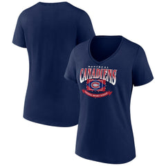 Montreal Canadiens Women's Slapshot V-Neck T-Shirt On Sale