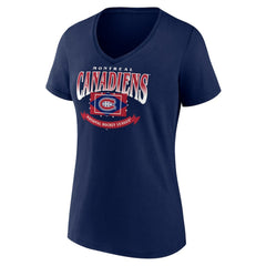 Montreal Canadiens Women's Slapshot V-Neck T-Shirt On Sale