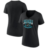 San Jose Sharks Women's Slapshot V-Neck T-Shirt Sale