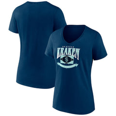 Seattle Kraken Women's Slapshot V-Neck T-Shirt Discount