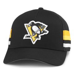 Pittsburgh Penguins American Needle HotFoot Stripes Trucker Adjustable Hat Sale