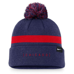 Chicago Cubs Nike Hometown Peak Cuffed Knit Hat with Pom | MLB Discount