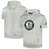 Brooklyn Nets Short Sleeve Pullover Hoodie Discount