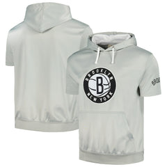 Brooklyn Nets Short Sleeve Pullover Hoodie Discount