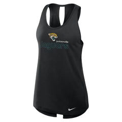 Jacksonville Jaguars Nike Women's Open-Back Crisscross Dri-FIT Tank Top