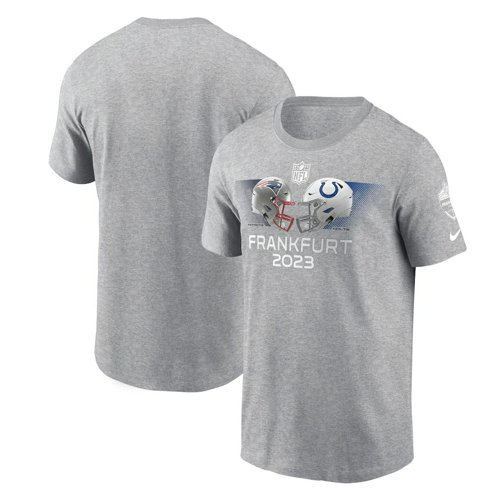 Indianapolis Colts Nike New England Patriots vs. 2023 Frankfurt Game Essential T-Shirt