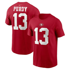 San Francisco 49ers Nike Brock Purdy Player Name & Number T-Shirt