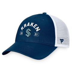 Seattle Kraken Fanatics Free Kick Trucker Adjustable Hat Sale