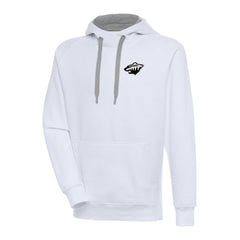 Minnesota Wild Antigua Metallic Logo Victory Pullover Hoodie Discount