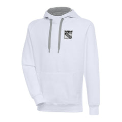 New York Rangers Antigua Metallic Logo Victory Pullover Hoodie Discount