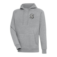 Seattle Kraken Antigua Metallic Logo Victory Pullover Hoodie Sale
