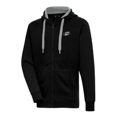 Carolina Hurricanes Antigua Metallic Logo Victory Full-Zip Hoodie For Sale