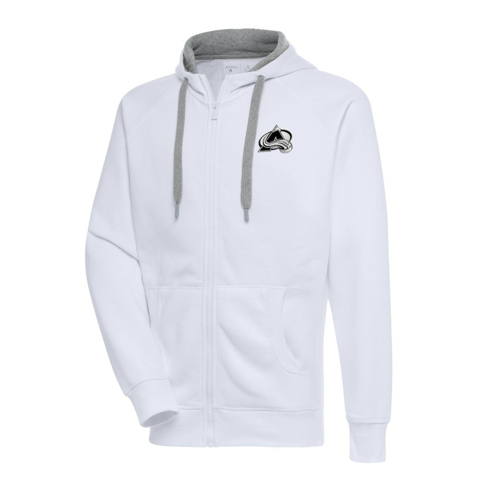 Colorado Avalanche Antigua Metallic Logo Victory Full-Zip Hoodie Online