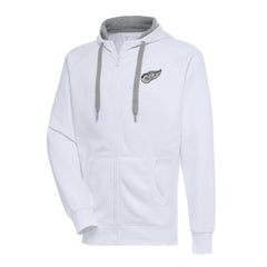 Detroit Red Wings Antigua Metallic Logo Victory Full-Zip Hoodie Outlet