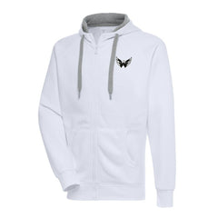 Washington Capitals Antigua Metallic Logo Victory Full-Zip Hoodie Discount