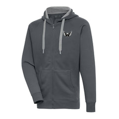 Washington Capitals Antigua Metallic Logo Victory Full-Zip Hoodie Sale