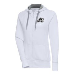Colorado Avalanche Antigua Women's Metallic Logo Victory Full-Zip Hoodie Online
