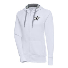 Dallas Stars Antigua Women's Metallic Logo Victory Full-Zip Hoodie Online