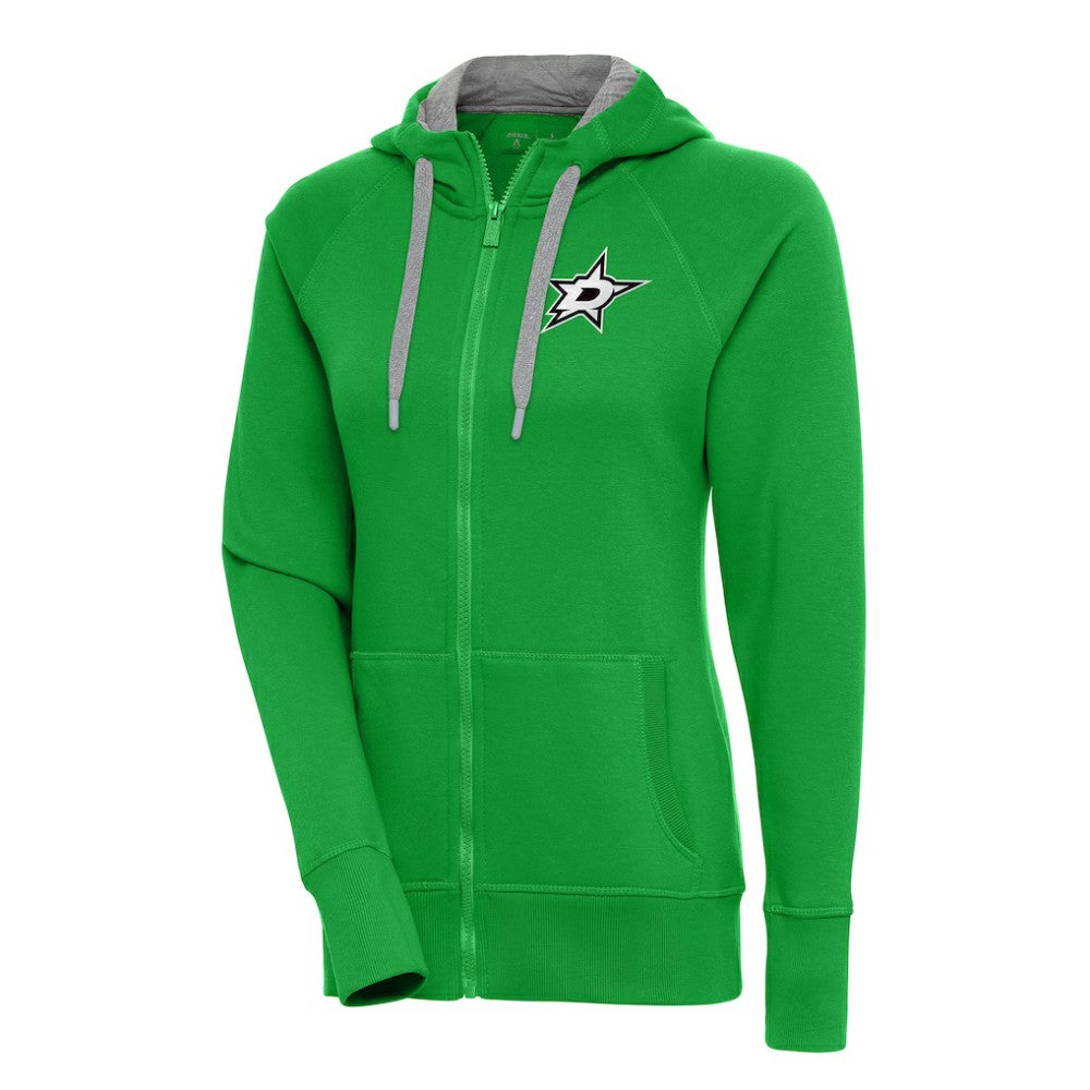 Dallas Stars Antigua Women's Metallic Logo Victory Full-Zip Hoodie Sale