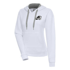 Colorado Avalanche Antigua Women's Metallic Logo Victory Pullover Hoodie Sale