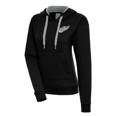 Detroit Red Wings Antigua Women's Metallic Logo Victory Pullover Hoodie On Sale