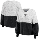 Brooklyn Nets WEAR by Erin Andrews Women's Color-Block Pullover Sweater On Sale