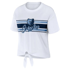 Memphis Grizzlies WEAR by Erin Andrews Women's Tie-Front T-Shirt Discount