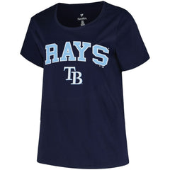 Tampa Bay Rays Profile Women's Plus Size Arch Logo T-Shirt | MLB Near me