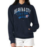 Oklahoma City Thunder G-III 4Her by Carl Banks Women's Filigree Logo Pullover Hoodie - Navy outlet On Sale