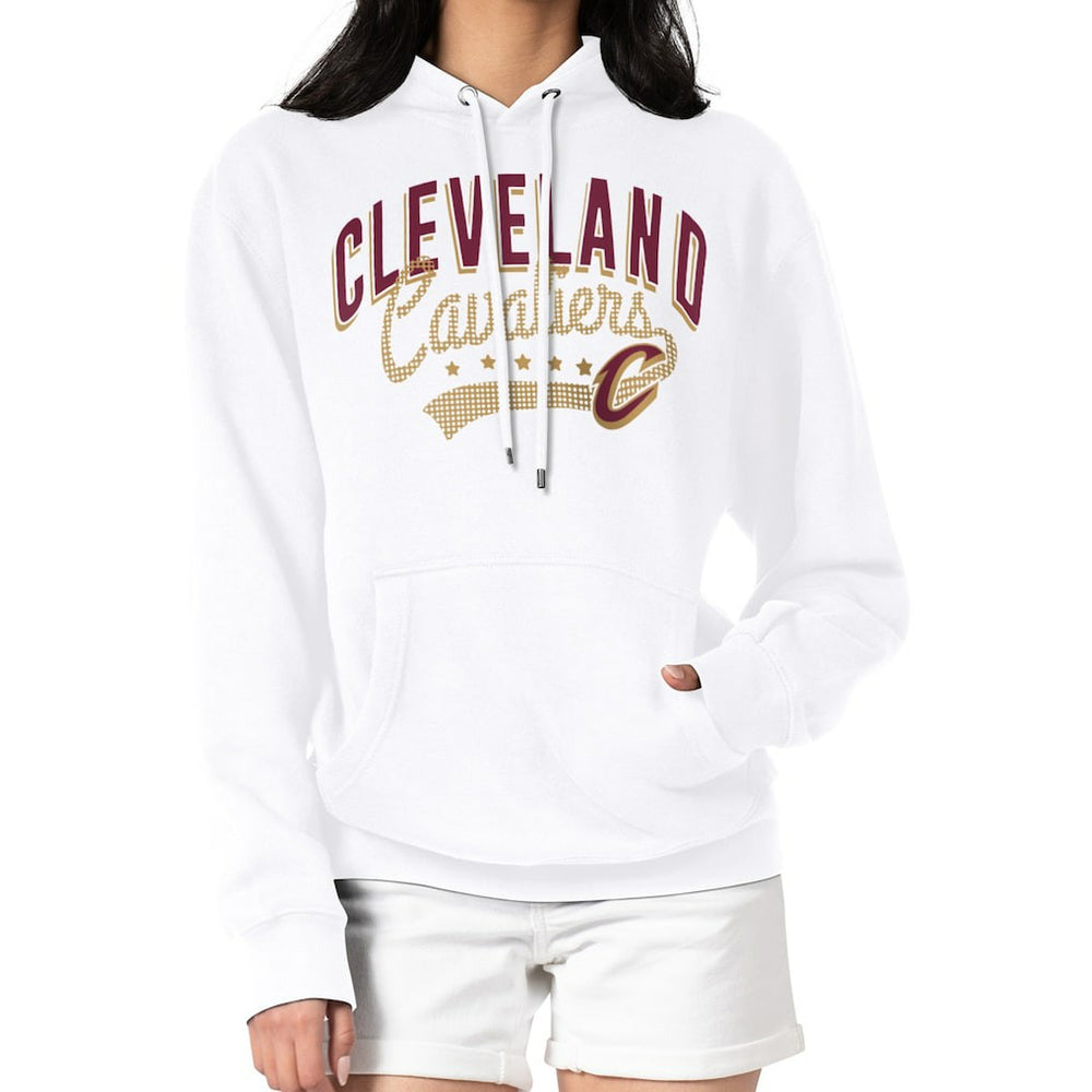 Cleveland Cavaliers G-III 4Her by Carl Banks Women's Filigree Logo Pullover Hoodie - White cheap Online