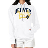 Denver Nuggets G-III 4Her by Carl Banks Women's Filigree Logo Pullover Hoodie - White outlet Outlet