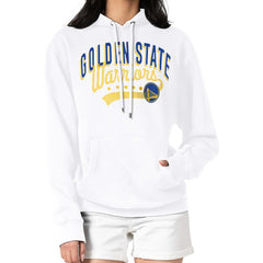 Golden State Warriors G-III 4Her by Carl Banks Women's Filigree Logo Pullover Hoodie - White outlet On Sale