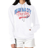 Oklahoma City Thunder G-III 4Her by Carl Banks Women's Filigree Logo Pullover Hoodie - White for sale Discount