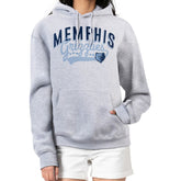 Memphis Grizzlies G-III 4Her by Carl Banks Women's Filigree Logo Pullover Hoodie - Heather Gray for sale For Sale