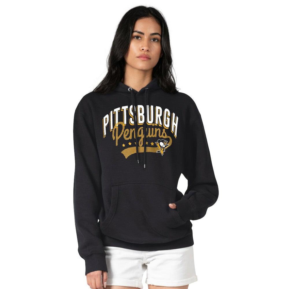 Pittsburgh Penguins G-III 4Her by Carl Banks Women's Filigree Logo Pullover Hoodie – Black On Sale