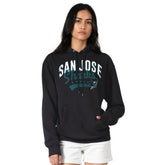 San Jose Sharks G-III 4Her by Carl Banks Women's Filigree Logo Pullover Hoodie – Black On Sale