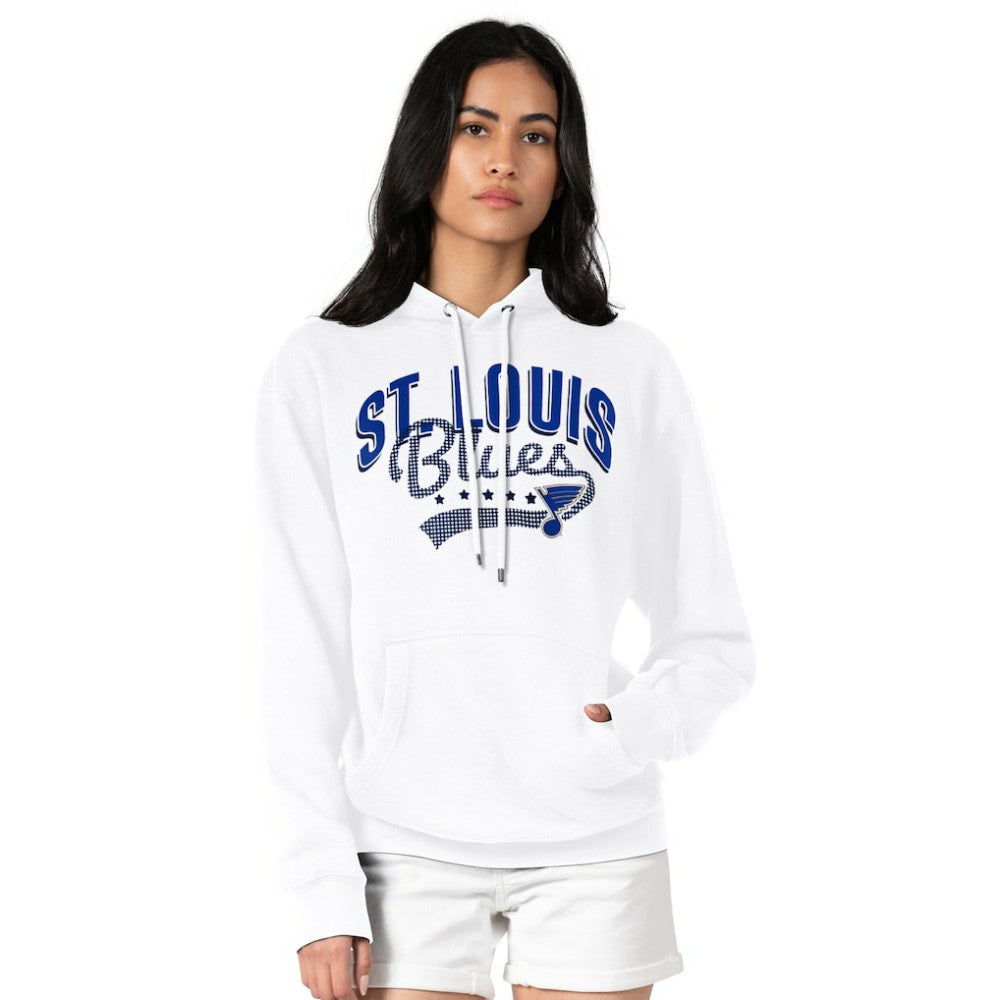 St. Louis Blues G-III 4Her by Carl Banks Women's Filigree Logo Pullover Hoodie – White On Sale