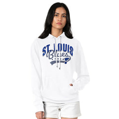 St. Louis Blues G-III 4Her by Carl Banks Women's Filigree Logo Pullover Hoodie – White On Sale