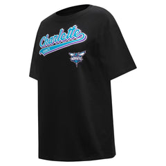 Charlotte Hornets Pro Standard Women's Script Boyfriend T-Shirt Discount