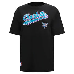 Charlotte Hornets Pro Standard Women's Script Boyfriend T-Shirt Discount