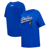 Dallas Mavericks Pro Standard Women's Script Boyfriend T-Shirt sale On Sale