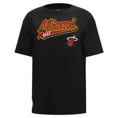 Miami Heat Pro Standard Women's Script Boyfriend T-Shirt Outlet