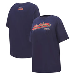 New Orleans Pelicans Pro Standard Women's Script Boyfriend T-Shirt Online