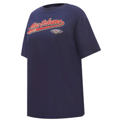 New Orleans Pelicans Pro Standard Women's Script Boyfriend T-Shirt Online