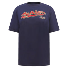 New Orleans Pelicans Pro Standard Women's Script Boyfriend T-Shirt Online