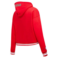 New Orleans Pelicans Pro Standard Women's Script Tail Cropped Pullover Hoodie New