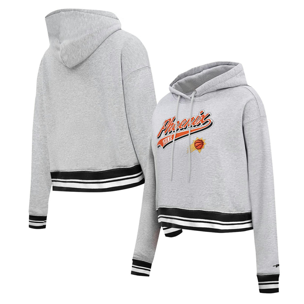 Phoenix Suns Pro Standard Women's Script Tail Cropped Pullover Hoodie On Sale