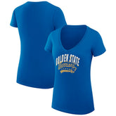 Golden State Warriors G-III 4Her by Carl Banks Women's Super-Slim Fit Lightweight Filigree Logo V-Neck T-Shirt sale Online