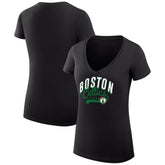 Boston Celtics G-III 4Her by Carl Banks Women's Super-Slim Fit Lightweight Filigree Logo V-Neck T-Shirt Online